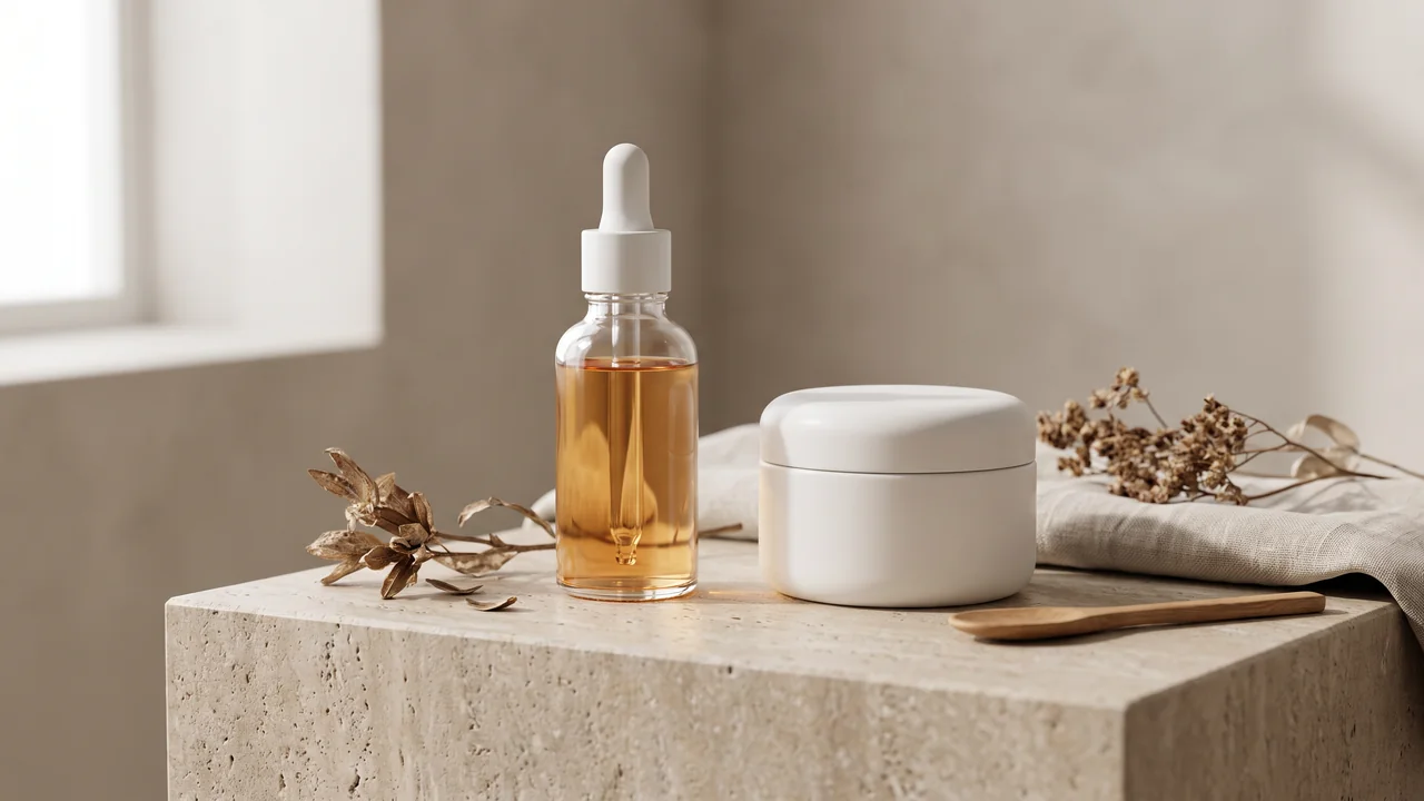 Bölgesel cilt tonu eşitleme bakımı için serum ve krem